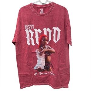 NWOT Sexyy Red(d) 'Ah Thousand Jugs' Mineral Wash Tee